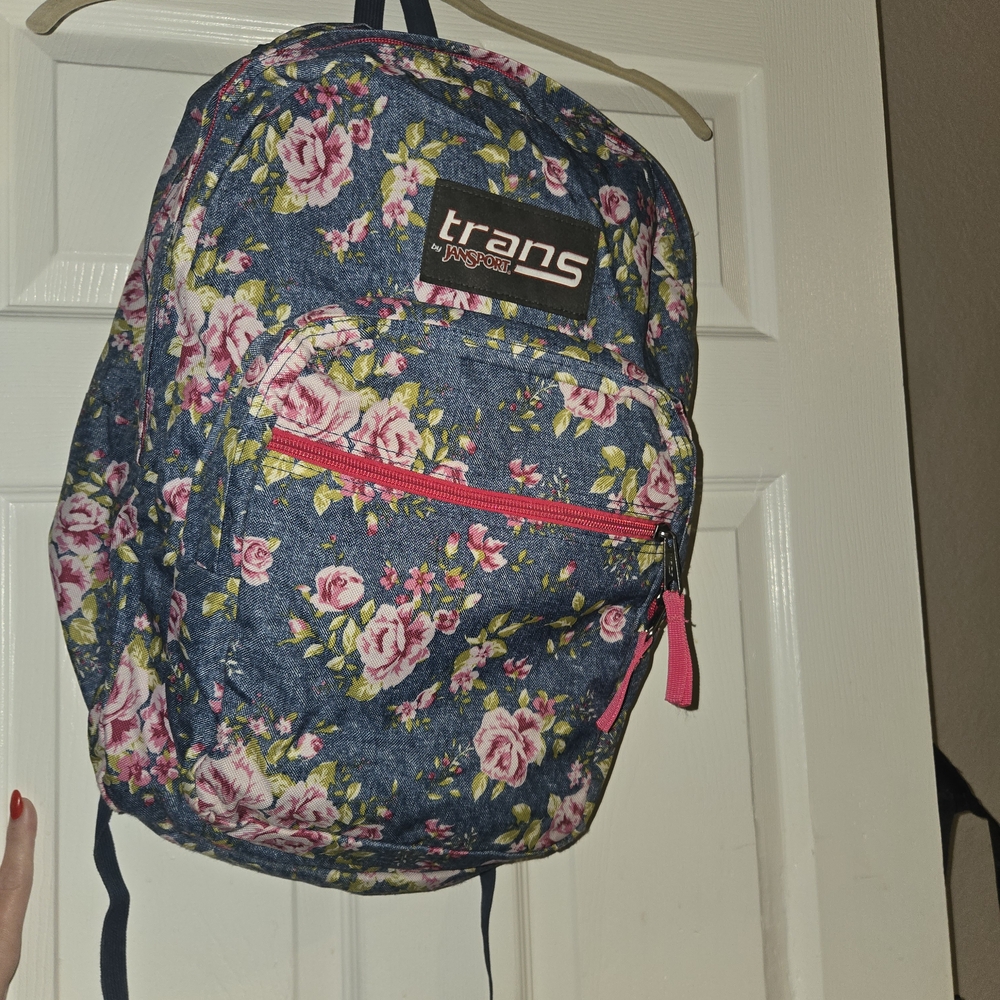 Jansport Blue Floral Backpack